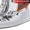Spec-D Tuning HEADLIGHTS WITH LED BAR CLEAR LENS CHROME HOUSING AND AMBER REFLECTOR, 2PK 2LH-F15004-G3-GO - alternate 5